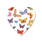 Bright Butterflies 2 Magnet (Heart)