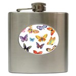 Bright Butterflies 2 Hip Flask (6 oz)