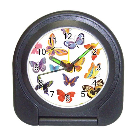 Bright Butterflies 2 Travel Alarm Clock from ArtsNow.com Front