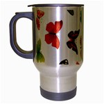 Bright Butterflies 2 Travel Mug (Silver Gray)