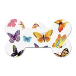 Bright Butterflies 2 Dog Tag Bone (One Side)