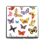 Bright Butterflies 2 Memory Card Reader with Storage (Square)