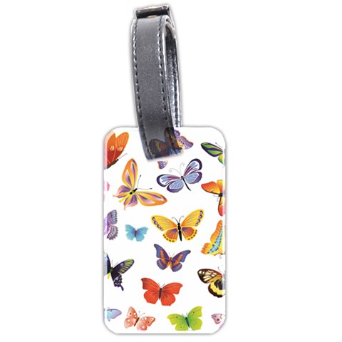 Bright Butterflies 2 Luggage Tag (two sides) from ArtsNow.com Front