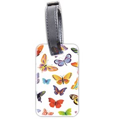 Bright Butterflies 2 Luggage Tag (two sides) from ArtsNow.com Back