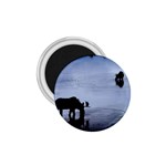 Moose in Peaceful Waters 1.75  Magnet