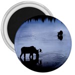 Moose in Peaceful Waters 3  Magnet