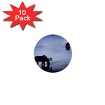 Moose in Peaceful Waters 1  Mini Button (10 pack) 