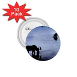 Moose in Peaceful Waters 1.75  Button (10 pack) 