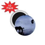 Moose in Peaceful Waters 1.75  Magnet (10 pack) 