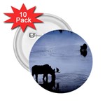 Moose in Peaceful Waters 2.25  Button (10 pack)