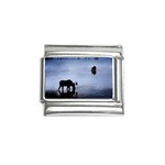 Moose in Peaceful Waters Italian Charm (9mm)