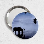 Moose in Peaceful Waters 2.25  Handbag Mirror