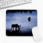 Moose in Peaceful Waters Large Mousepad