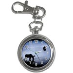 Moose in Peaceful Waters Key Chain Watch