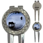 Moose in Peaceful Waters 3-in-1 Golf Divot