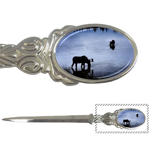 Moose in Peaceful Waters Letter Opener from ArtsNow.com Front