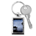 Moose in Peaceful Waters Key Chain (Rectangle)