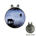 Moose in Peaceful Waters Golf Ball Marker Hat Clip