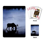 Moose in Peaceful Waters Playing Cards Single Design