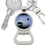 Moose in Peaceful Waters Bottle Opener Key Chain