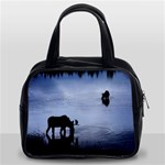 Moose in Peaceful Waters Classic Handbag (Two Sides)