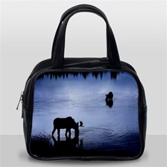 Moose in Peaceful Waters Classic Handbag (Two Sides) from ArtsNow.com Back