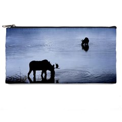 Moose in Peaceful Waters Pencil Case from ArtsNow.com Front