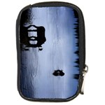 Moose in Peaceful Waters Compact Camera Leather Case