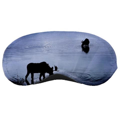 Moose in Peaceful Waters Sleeping Mask from ArtsNow.com Front