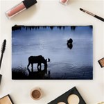 Moose in Peaceful Waters Cosmetic Bag (Large)