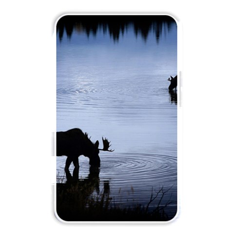 Moose in Peaceful Waters Memory Card Reader (Rectangular) from ArtsNow.com Front