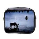 Moose in Peaceful Waters Mini Toiletries Bag (Two Sides)