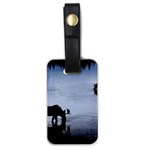 Moose in Peaceful Waters Luggage Tag (one side)