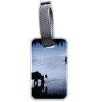 Moose in Peaceful Waters Luggage Tag (two sides)