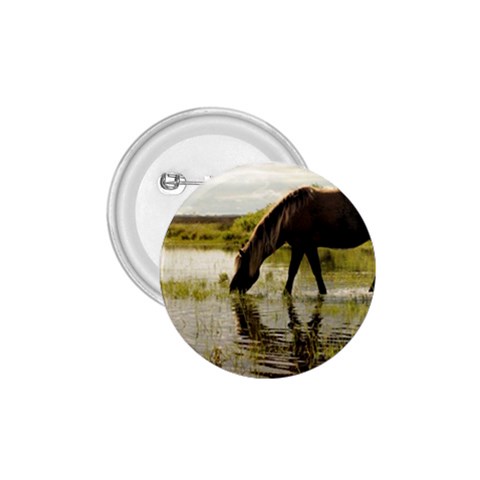 Horse in the Water 1.75  Button from ArtsNow.com Front