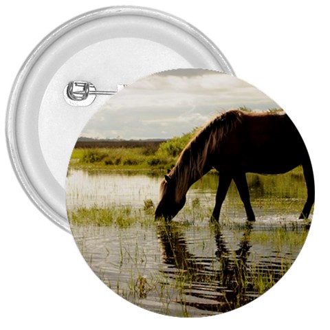 Horse in the Water 3  Button from ArtsNow.com Front