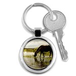 Horse in the Water Key Chain (Round)