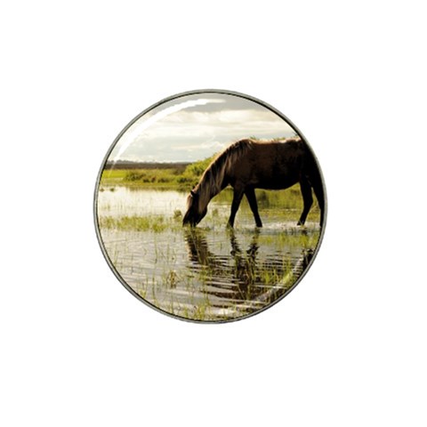 Horse in the Water Hat Clip Ball Marker from ArtsNow.com Front