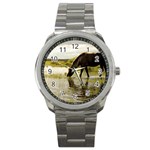 Horse in the Water Sport Metal Watch