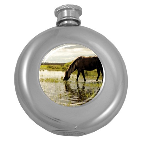 Horse in the Water Hip Flask (5 oz) from ArtsNow.com Front