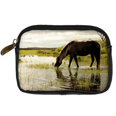 Horse in the Water Digital Camera Leather Case from ArtsNow.com Front