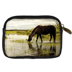 Horse in the Water Digital Camera Leather Case from ArtsNow.com Back