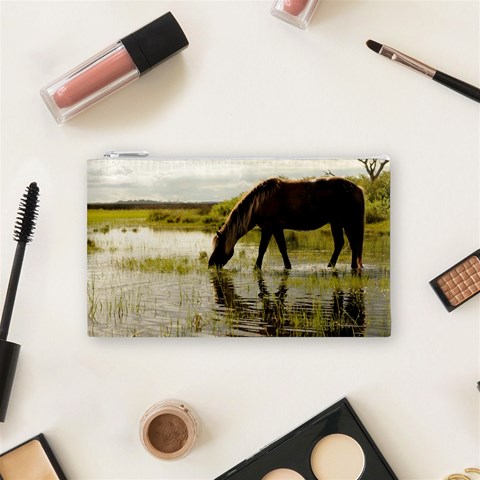 Horse in the Water Cosmetic Bag (Small) from ArtsNow.com Front