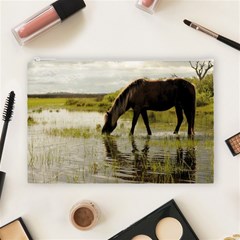 Horse in the Water Cosmetic Bag (Large) from ArtsNow.com Front