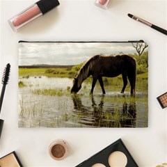 Horse in the Water Cosmetic Bag (Large) from ArtsNow.com Back