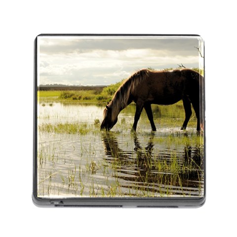 Horse in the Water Memory Card Reader with Storage (Square) from ArtsNow.com Front