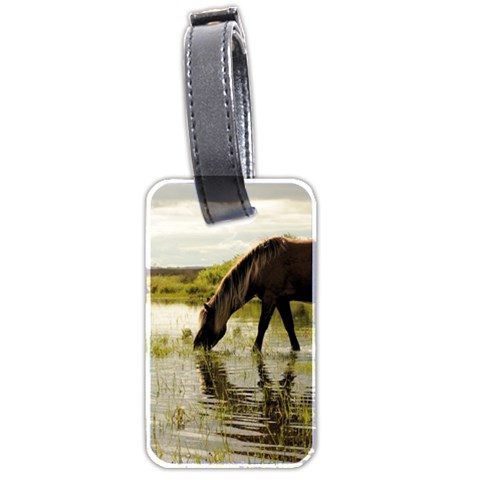 Horse in the Water Luggage Tag (two sides) from ArtsNow.com Front