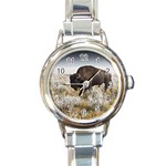 Buffalo Round Italian Charm Watch