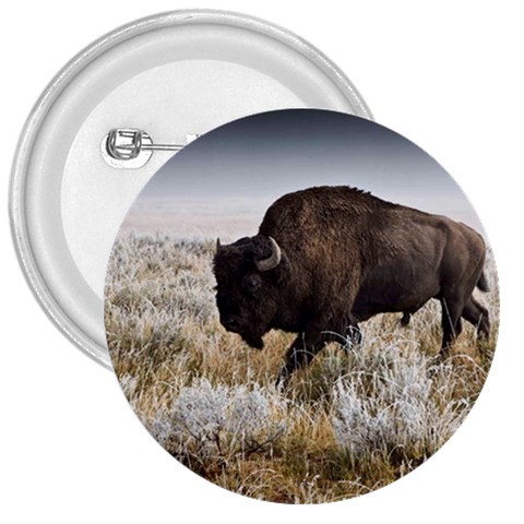 Buffalo 3  Button from ArtsNow.com Front