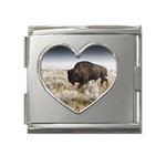 Buffalo Mega Link Heart Italian Charm (18mm)